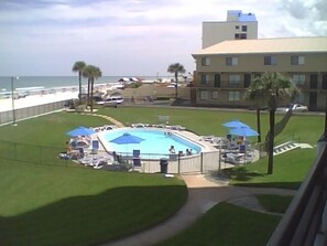 Pool view from balcony
