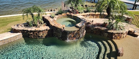 Tropical Pool and Hot Tub