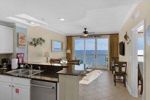 Beachfront Ocean view from Kitchen & Great Room
