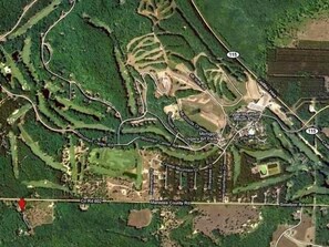 Crystal property is right across the street, enjoy the privacy of 8.5 acres.