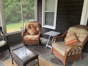 Front Porch!  Great for enjoying your morning coffee or gathering. 