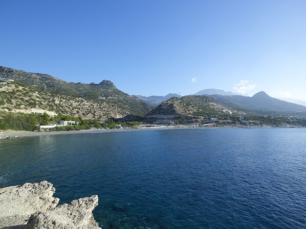 BeachfrontVilla on Crete Kirvas, Beach