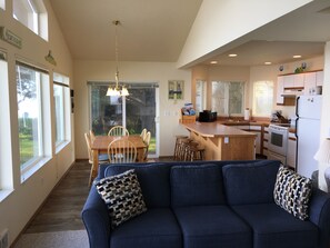 Living Room, Dining Area and Kitchen