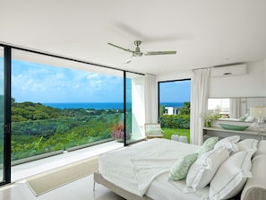 Master bedroom with stunning sea views