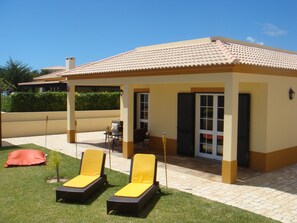 Outdoor and indoor living villa