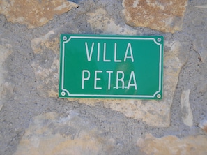 we called it villa Petra