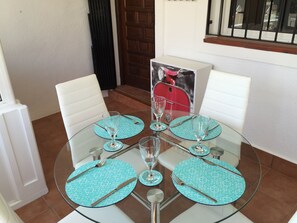 DINING AREA in the front conservatory 