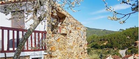 Terraço Casa da Lagariça, vista para a serra e para a nossa Aldeia