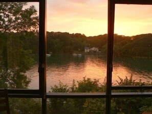 The view at sunset