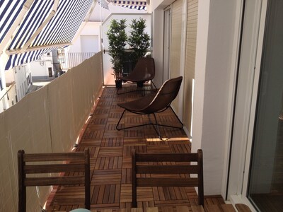 New apartment in the centre of Sitges, WiFi, swimming pool, balcony, parking