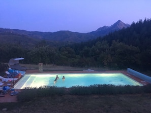 ...and at night...