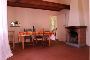 Lunch - Living room - fireplace 
