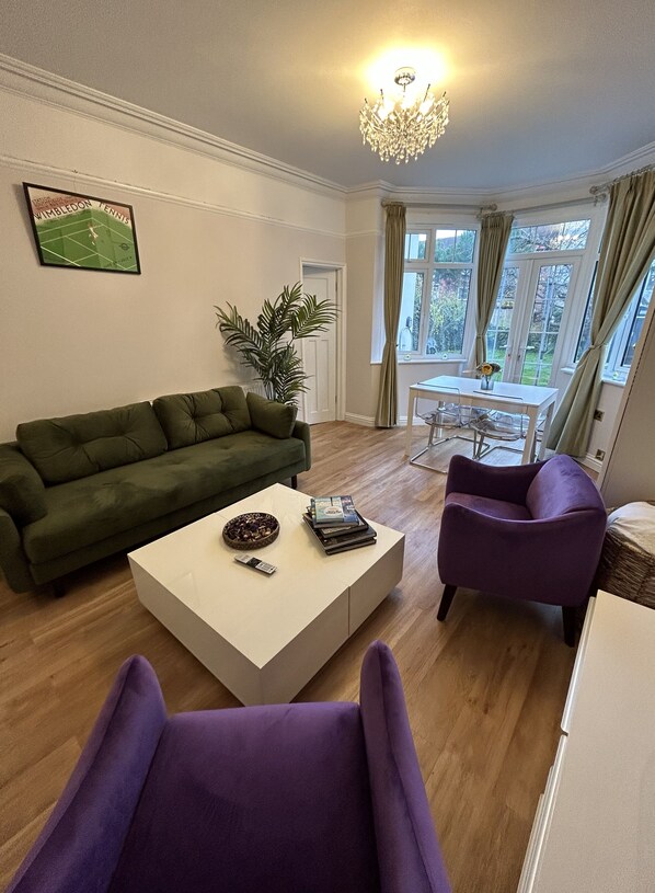 Living room with sofa bed 