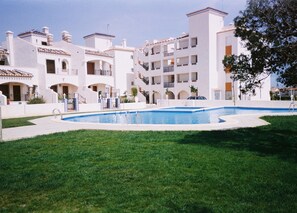 Complex pool area