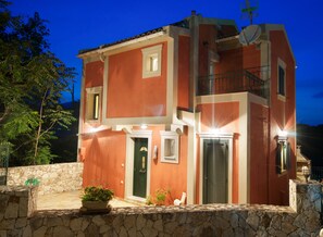 AN OTHER VIEW OF OUR VILLA AT NIGHT