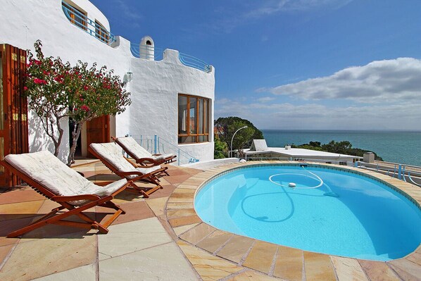 View of False Bay from pool deck