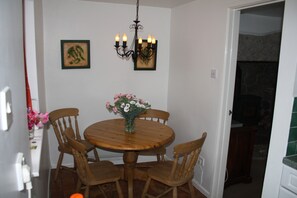 The diner part of the kitchen, just off the living room.