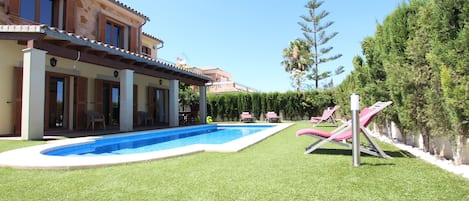 Full villa with swimming pool areas.