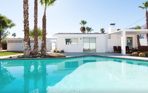 Heated Pool and outdoor seating