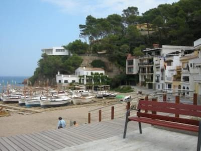 A pie de playa. Vistas al mar