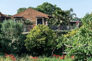 The house is located on the highest part of the estate, overlooking an infinite number of lemon trees