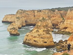 Paisagem de Inverno junto da Praia da Marinha.