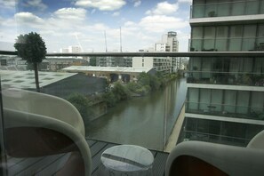 Waterside Balcony. Chairs from Big Brother TV show