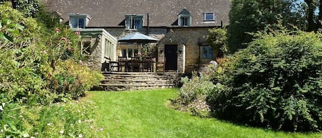 The Cottage and Patio in Summer