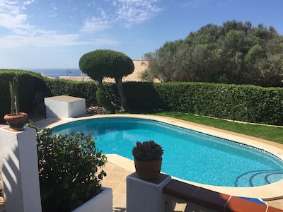 Fabulous Sea View Villa, Private Pool, walk to shops, restaurants & beach! 