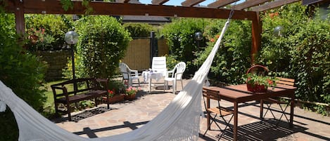 Relax on hammock in the garden of this villa in Basilicata-Southern Italy