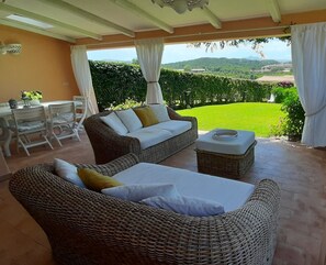 Patio towards garden