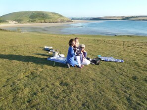 Picnic on the cliff top
