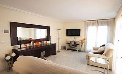 The stunning apartment is close to the beach and marina in the centre of Moraira