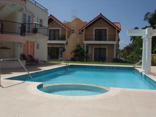The pool ...