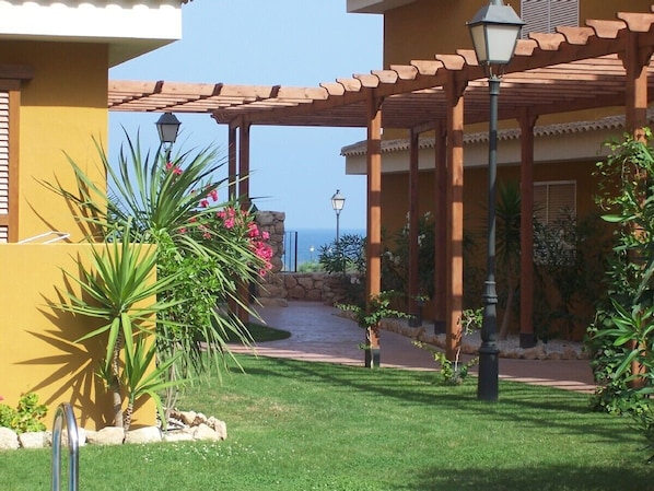 garden and sea view