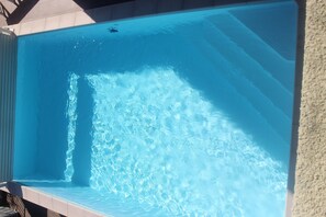 heated pooled serviced by our local lady
