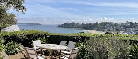 Garden looking on to Trestraou Beach