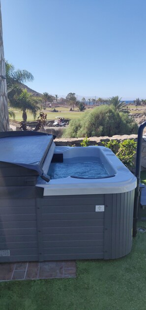 Hot tub with amazing views