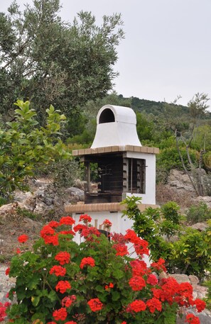 Private BBQ area next to the house