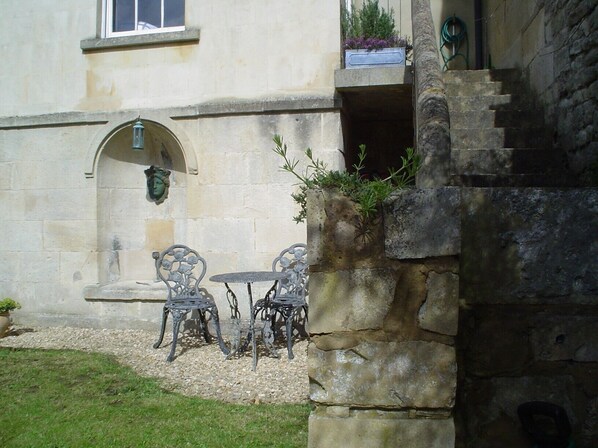 Sunny sheltered seating