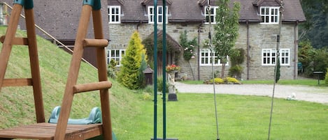 Play area within sight of the house