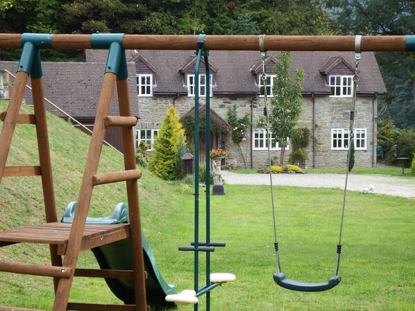 Play area within sight of the house