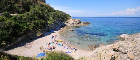 spiaggia del coccodrillo riservata agli ospiti del comprensorio