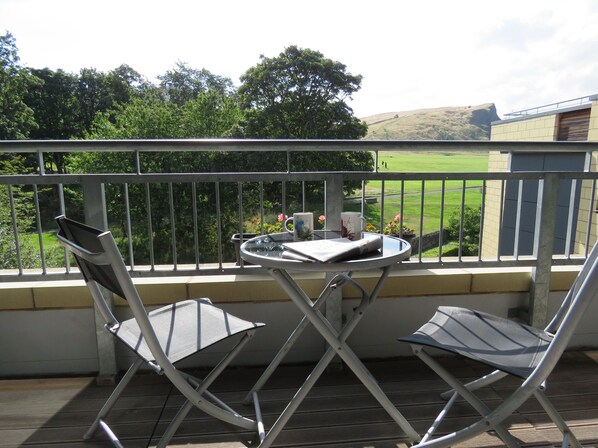 View into Holyrood Park from Sitting Room balcony

