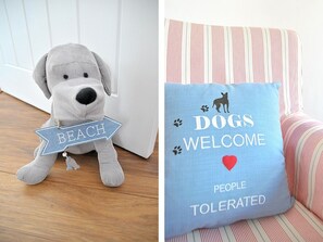 Dogs are warmly welcomed