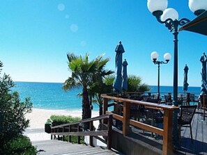 One of the beach restaurants