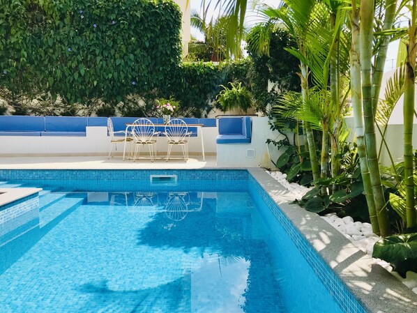 Piscina privada da casa da Rochinha 