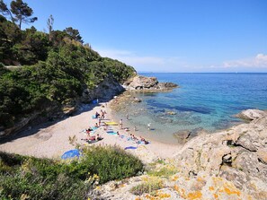 Il mare nel verde, la caletta privata riservata esclusivamente al Comprensorio