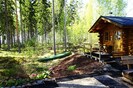 4er Kanu zubuchbar. Blick von Terrasse auf benachbarte Halbinsel West+Sauna