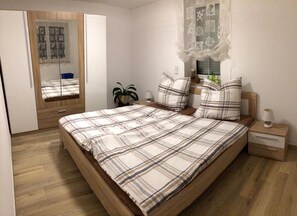 Schlafzimmer Ferienwohnung Steiner Erzgebirge